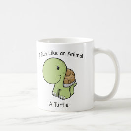 Ik ren als een dier - een schildpad koffiemok