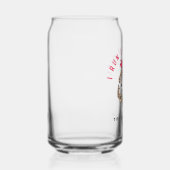 Ik ren als een meisje Motivatie Red Leopard Graphi Blikvorm Glas (Rechts)