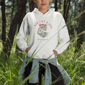 Ik ren als een meisje Motivatie Red Leopard Graphi Hoodie