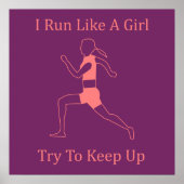 ik ren als een meisje poster (Voorkant)