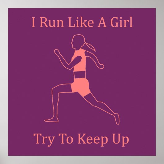 ik ren als een meisje poster (Voorkant)