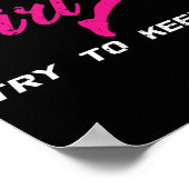 Ik ren als een meisje, probeer marathonatleet te h poster (Hoek)