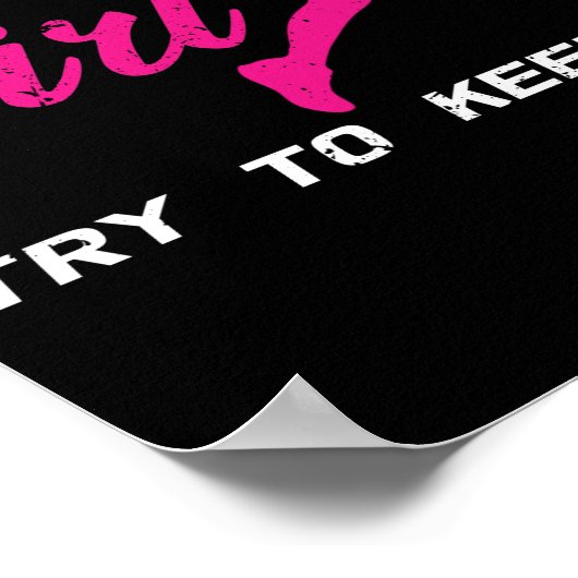 Ik ren als een meisje, probeer marathonatleet te h poster (Hoek)