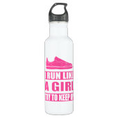 Ik ren als een meisje waterfles  (Voorkant)