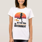 Ik Ren Beter Dan De Overheid Funny Runner T-shirt (Voorkant)