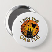 Ik ren deze Halloween-spookkasteel (2)_1 Ronde Button 4,0 Cm (Voorkant /achterkant)