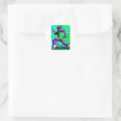 Ik ren liever! ronde sticker (Tas)