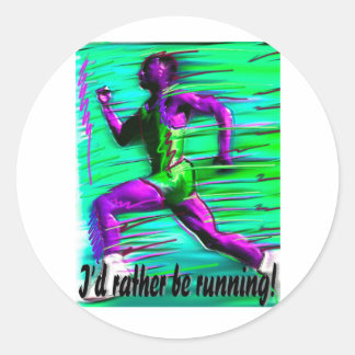 Ik ren liever! ronde sticker