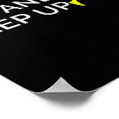 Ik ren LIke een meisje uit en blijf op Poster (Hoek)