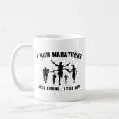 Ik ren Marathons Koffiemok (Links)