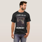 ik ren met apen shirt tshirt tees (Voorkant volledig)