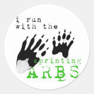 Ik ren met de SPRINTING ARBS Ronde Sticker