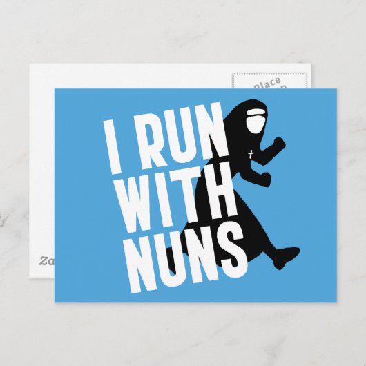 Ik ren met Nuns Briefkaart (Voorkant / Achterkant)