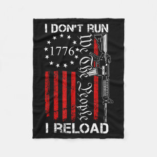 Ik Ren Niet, Ik Herlaad - Usa We The People Ar15 G Fleece Deken