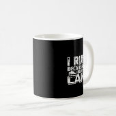 Ik ren omdat ik echt van cake Jogging hou Koffiemok (Voorkant rechts)