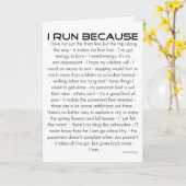 Ik ren omdat ik geluk heb kaart (Gele Bloem)