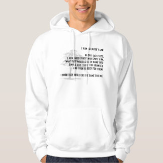 Ik ren omdat ik kan genieten - lichte kleuren hoodie