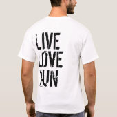 Ik ren omdat ik Mannen basisT-shirt kan - lichte S T-shirt (Achterkant)