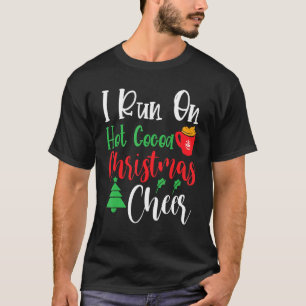 Ik ren op de hotcacaokerst, Kerstmis Holi T-shirt