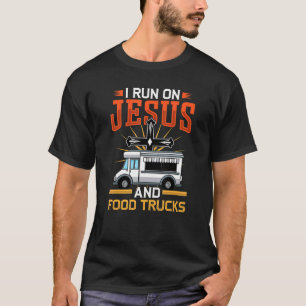 Ik ren op Jezus en Voedsel vrachtwagens, religie C T-shirt