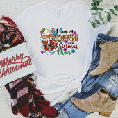 Ik ren op koffie en Kerst Cheer T-shirt