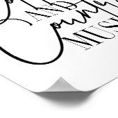 Ik ren op koffie en landmuziek poster (Hoek)