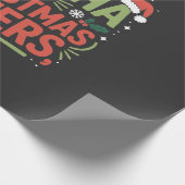 Ik ren op Matcha en Christmas Cheers Groene Drink Cadeaupapier (Hoek)