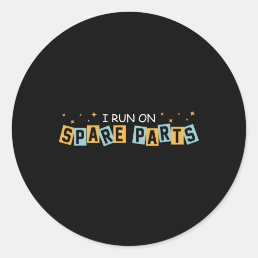 Ik ren op reserve P levertransplantatie overlevend Ronde Sticker (Voorkant)