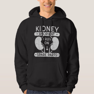 Ik ren op reserveonderdelen Nierontvanger Orgaantr Hoodie