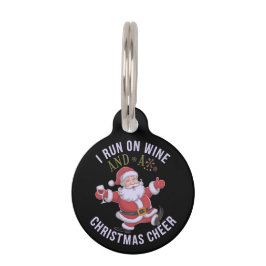 Ik ren op wijn en Kerstvreugde  Huisdierpenning