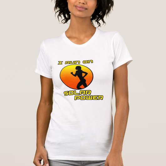 Ik ren op zonne-energie t-shirt (Voorkant)