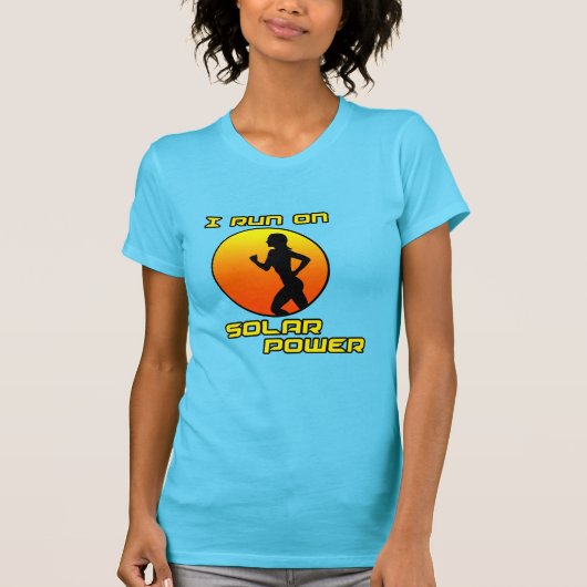 Ik ren op zonne-energie t-shirt (Voorkant)