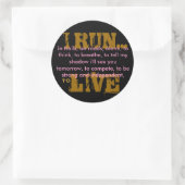 IK REN... RONDE STICKER (Tas)