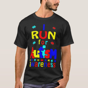 Ik ren voor Autisme Awareness T-Shirt