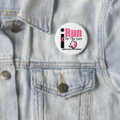 Ik ren voor borstkankervoorlichting ronde button 5,7 cm (In situ)