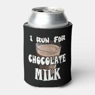 Ik ren voor Chocolademelk Hardlopen Blikjeskoeler