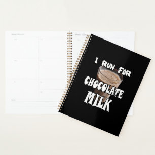 Ik ren voor Chocolademelk Hardlopen Planner
