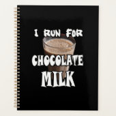 Ik ren voor Chocolademelk Hardlopen Planner (Voorkant)