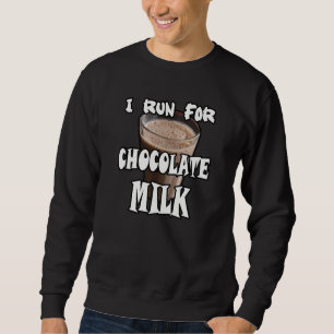 Ik ren voor Chocolademelk Hardlopen Trui
