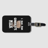 Ik ren voor Chocolate Melk. Bagagelabel (Voorkant (horizontaal))