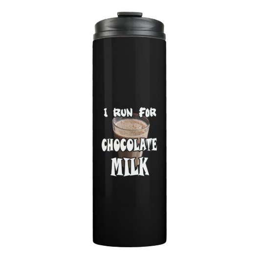 Ik ren voor Chocomel Hardlopen Thermosbeker (Voorkant)