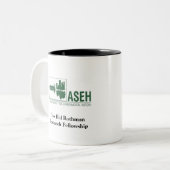 Ik ren voor de Hal. Tweekleurige Koffiemok (Voorkant links)