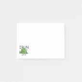 Ik ren voor de heuvel © - Funny Runner Thema Post-it® Notes (Voorkant)