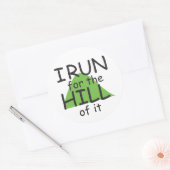 Ik ren voor de heuvel © - grappige Stickers (Envelop)