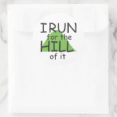 Ik ren voor de heuvel © - grappige Stickers (Tas)