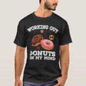 Ik ren voor Donuts’ Funny Workout Shirt - Humorist (Voorkant)