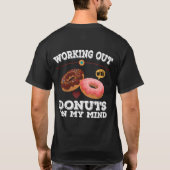 Ik ren voor Donuts’ Funny Workout Shirt - Humorist (Achterkant)