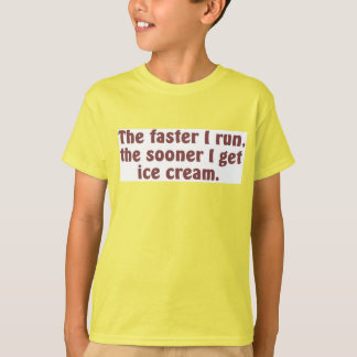 Ik ren voor Ice Cream T-shirt
