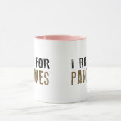 Ik ren voor pannenkoeken mok (Midden)