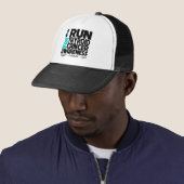 Ik ren voor Thyroid Cancer Awareness Trucker Pet (In situ)